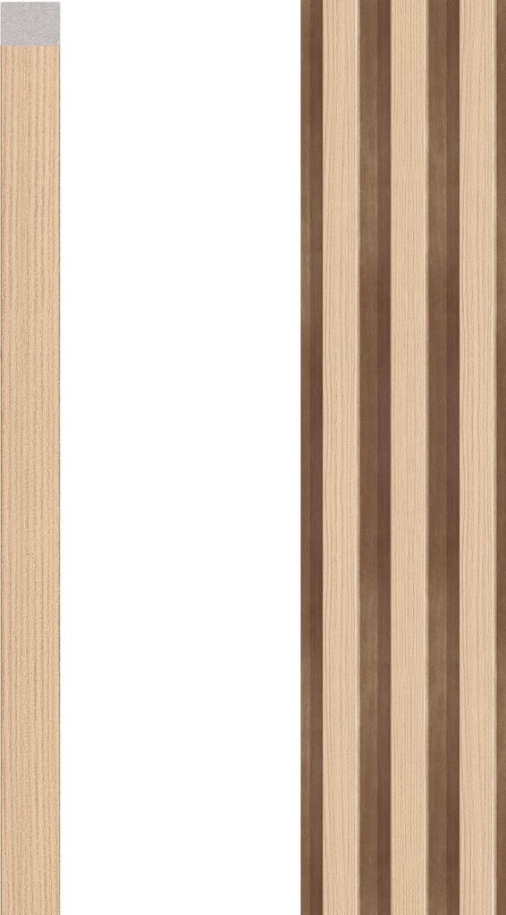 VOX Lamellenwand LINERIO Abschlussleiste - U-TRIM - 3D MDF - 2,65m x 18 - L-LINE - Natural Eiche
