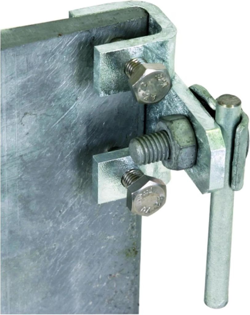 DEHN Anschlussklemme, waagerecht, St/tZn, für Profile 3–18 mm, mit Klemmbock, 1 Stk.