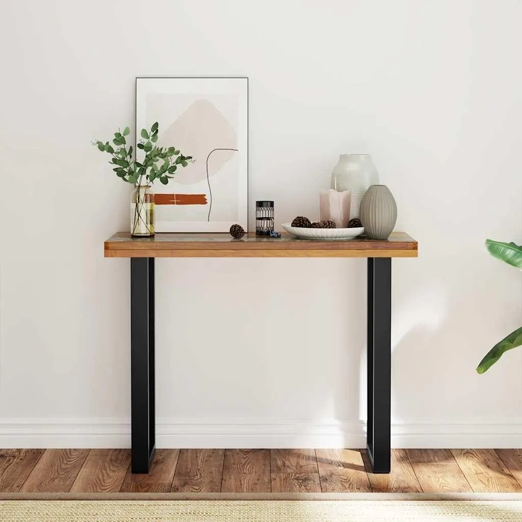 Console en bois de teck massif 100 cm | Table d'appoint design - 2