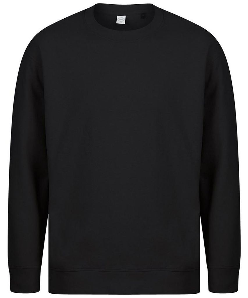 SF Men - Pullover für Herren/Damen Uni, Nachhaltig LT4878 (M) (Schwarz)