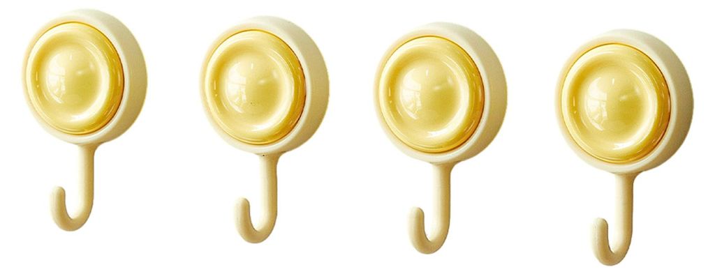 4er-Pack selbstklebende Haken mit 360°-Drehfunktion, starker Klebstoff, stabiler Sockel, Wandhaken für Handtücher, Kleidung, Küchenutensilien
