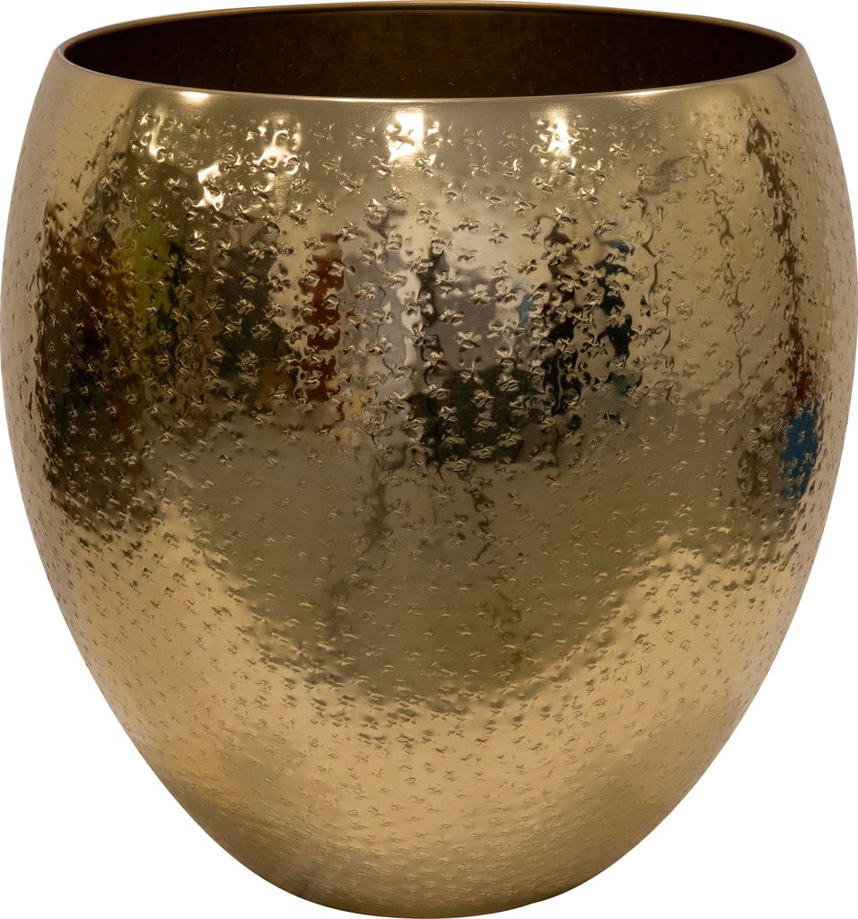 Ter Steege Blumentopf Selena Metall Gold D 31 cm H 30 cm Produktbild 
