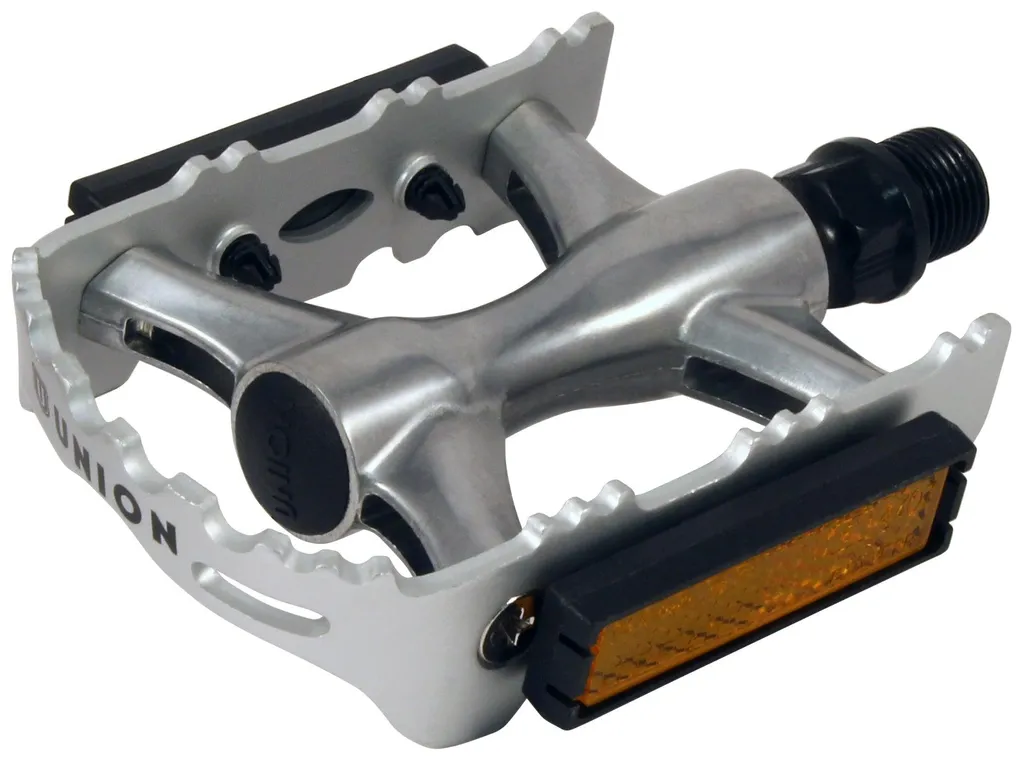 Pédales Marwi SP-2612 Axe Cro-Mo et Corps Aluminium Haute Résistance Argent