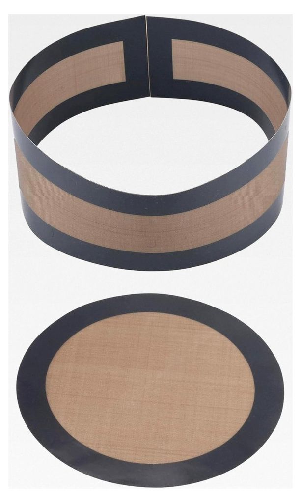 2 Stück Silikon Backmatten für Springformen 22,8 cm, Verhindert das Anhaften von Kuchen am Boden und an den Seiten, Wiederverwendbare Antihaft-Ba...