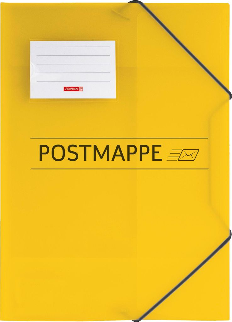 BRUNNEN Eckspanner Postmappe DIN A4 gelb Produktbild 
