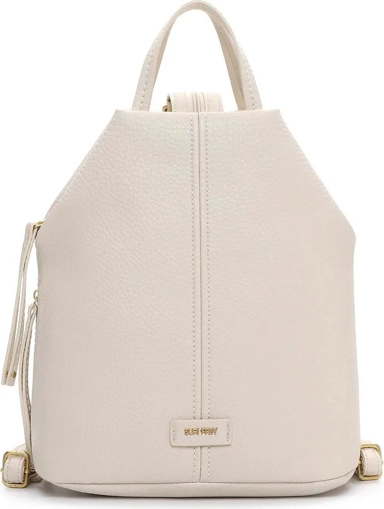 SURI FREY SFY Gray sac à dos souple beige écru avec finitions SC