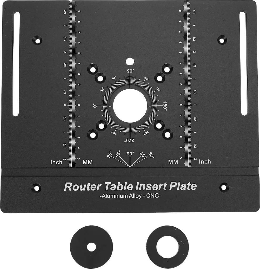 Plaque d'appui robuste pour fraisage avec bagues de réduction centrales