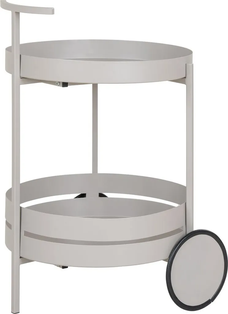 Desserte de service mobile Rootz Beja pour boissons et rangement acier