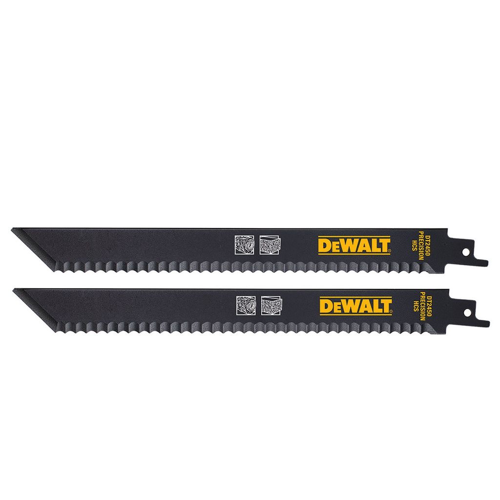 DeWalt DT2450-QZ TCT-Sägeblatt, gerade, 225 mm, 6 TPI, 2 Stück, Isoliermaterialien