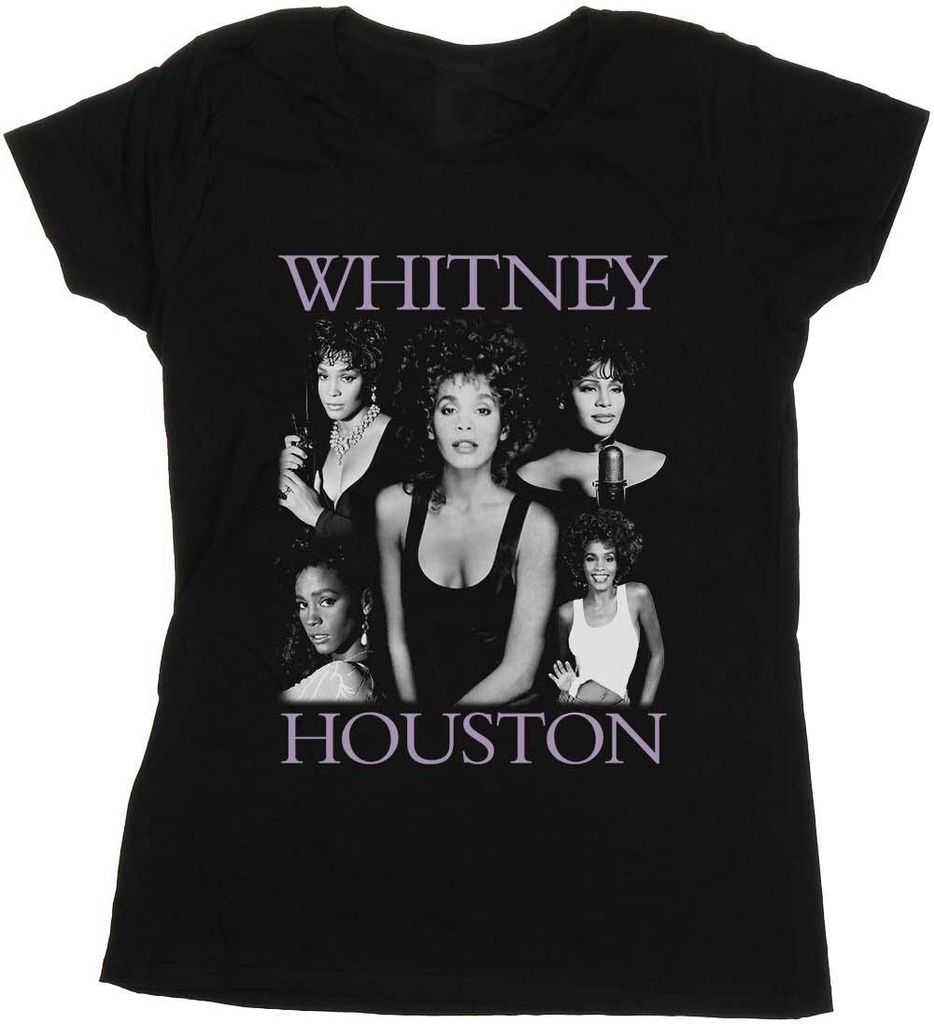 Whitney Houston - T-Shirt für Damen BI44763 (S) (Schwarz)