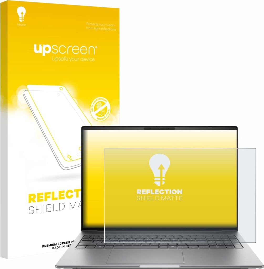 upscreen Schutzfolie für HP ZBook 8 G1i 16" Displayschutz Displayschutzfolie Folie Matt Entspiegelungsfolie