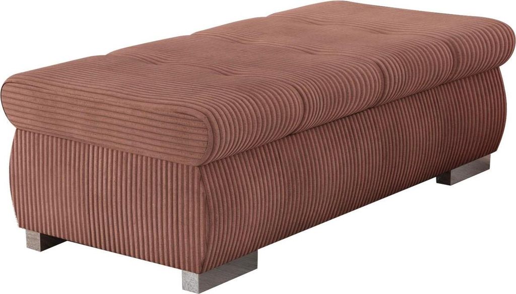 MIRJAN24 Polsterhocker Orkan Groß, Moderne Sitzhocker vom Hersteller, Holzkonstruktion, 120x60x39 cm (Farbe: Poso 29)