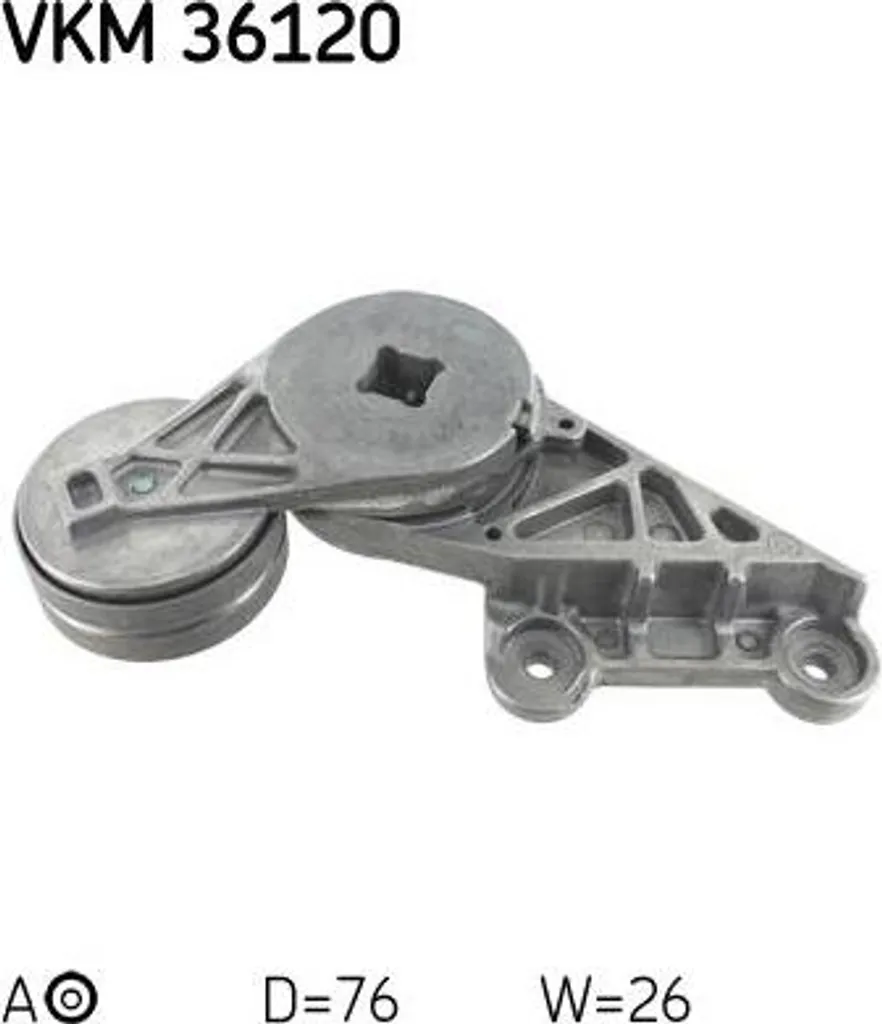Galet Tendeur de Courroie Trapézoïdale SKF VKM 36120 pour Berlines Volvo