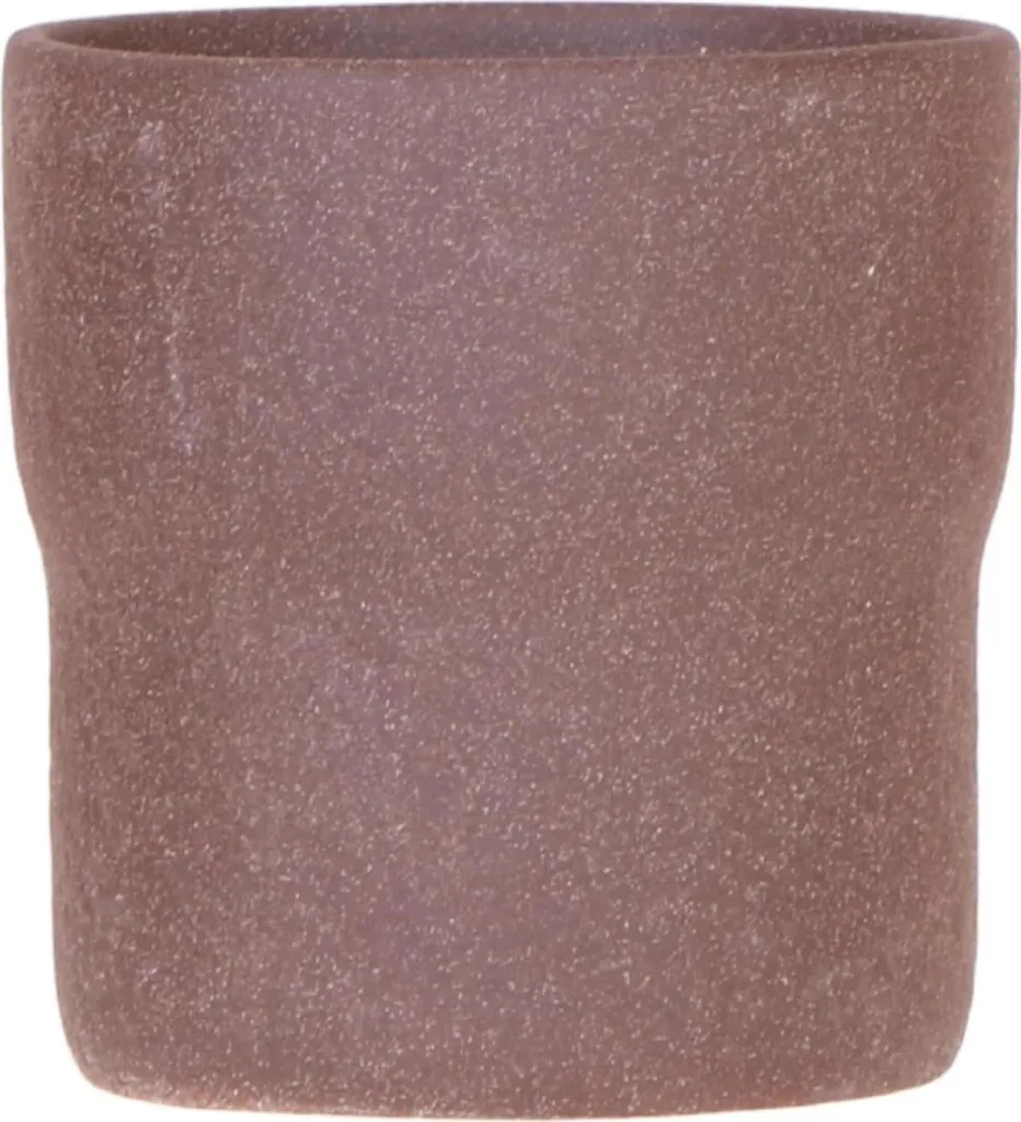 Cache-pot artisanal marron 9cm - Style nature pour décoration d'intérieur