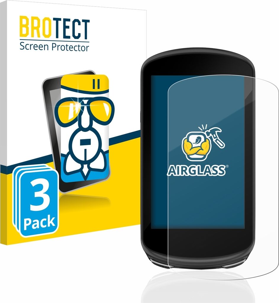 3x BROTECT Schutzglas für Garmin Edge 1030 Plus Schutzfolie Panzer Folie Glas Display Schutz klar