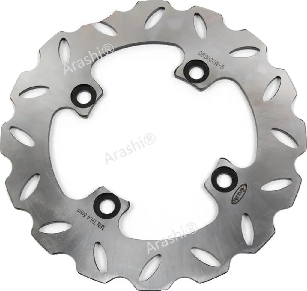 Disque de frein de rechange arrière inox pour moto et scooter argent