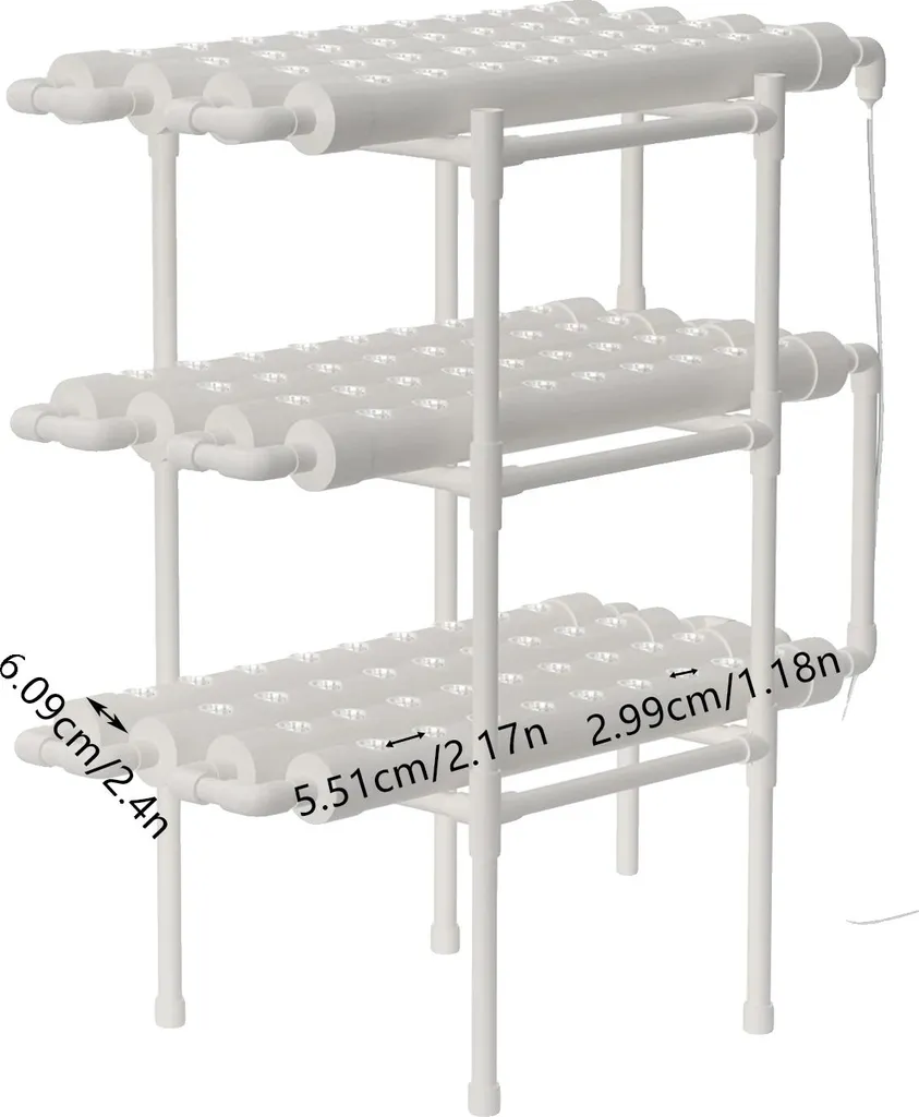 Potager hydroponique vertical 3 niveaux avec kit d'arrosage automatique