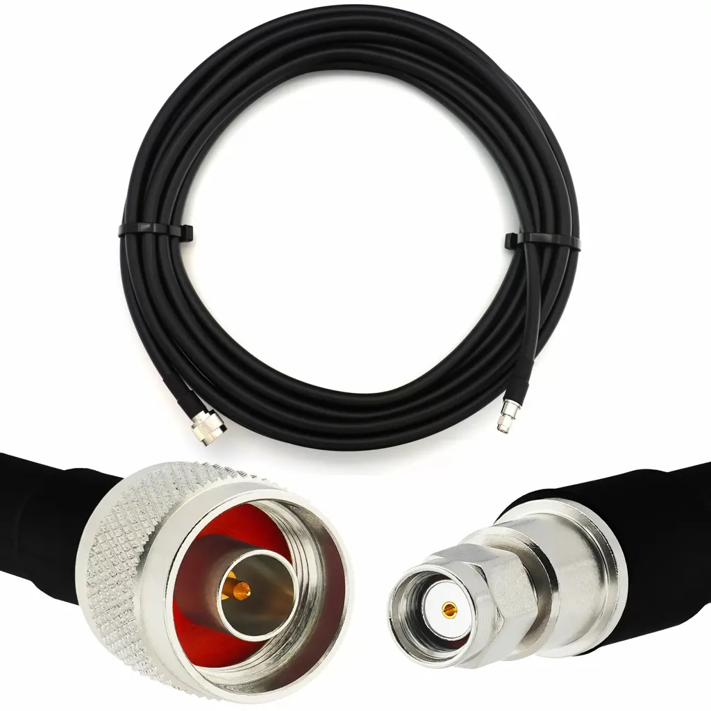 Cavo Antenna 25m LMR-400-UF RP-SMA Maschio a N Maschio | Ultra Flessibile - 1