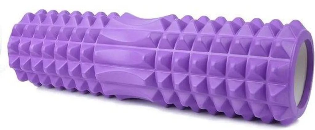 Rouleau de massage musculaire en mousse violette 30 cm pour relaxation