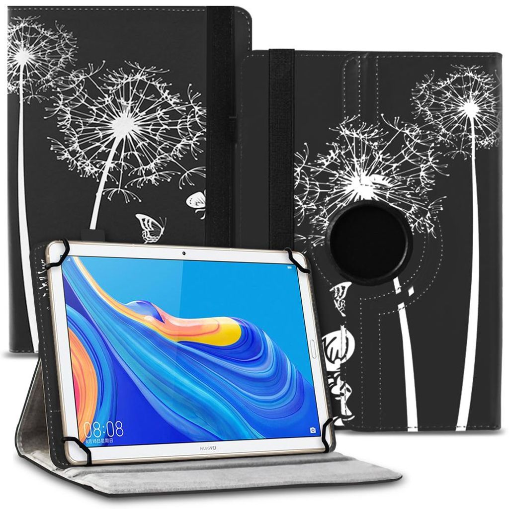 Tablet Tasche für Lenovo Tab 4 10 / Tab 4 10 Plus Schutzhülle Hülle Case DrehbarFarbe Uni 360 Taschen:Motiv 9