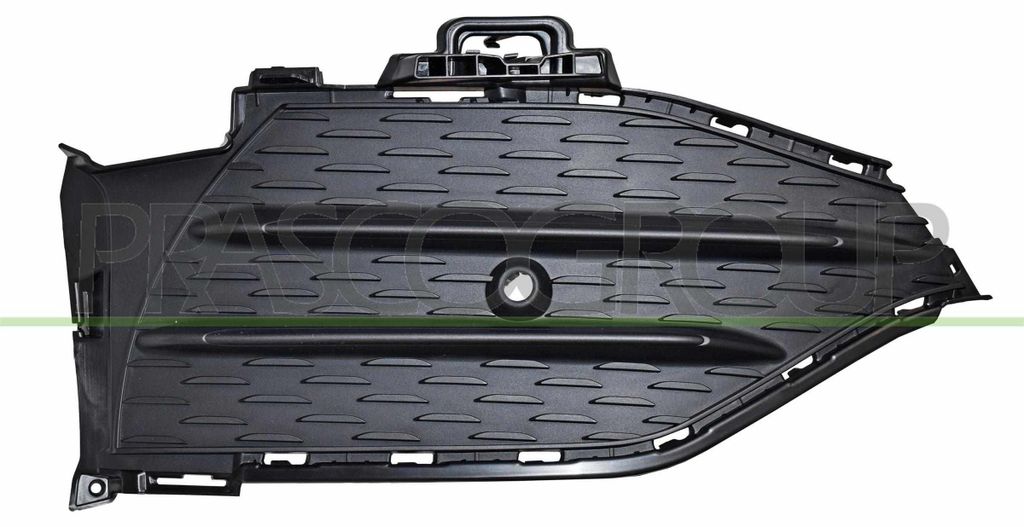 PRASCO Lüftungsgitter Grill Stoßfänger passend für MERCEDES-BENZ GLC (X253) mit Loch/Löchern für Einparkhilfe Schwarz