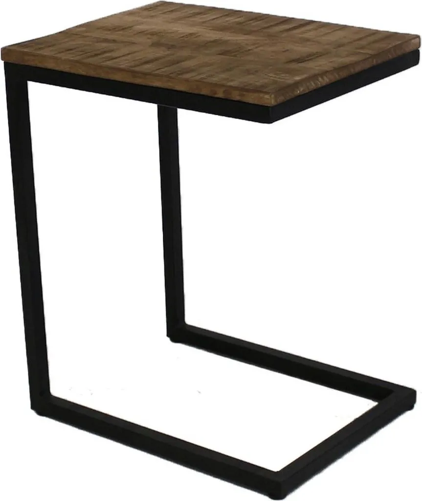 Table d'Appoint pour le Lit en Bois Noir XL - Support Polyvalent 48cm