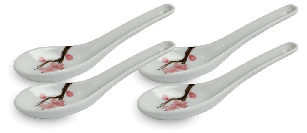 Grey Series ASIATICA - Sakura | Porzellan-Löffel-Set Asien Produktbild 