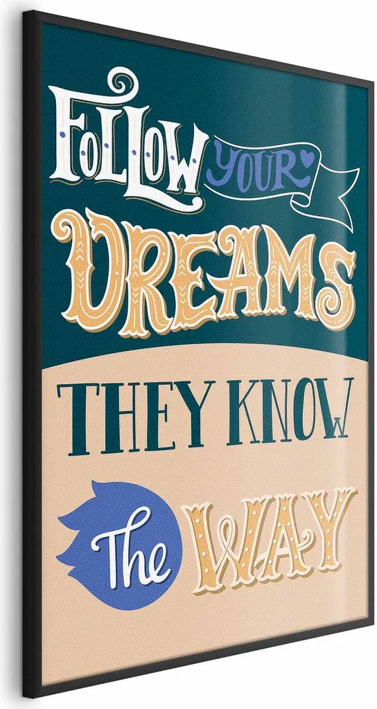 Cornice Nera 40x60 cm con Poster Seguire Incluso - Senza Margini