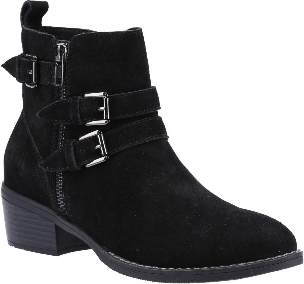 Hush Puppies - Damen Stiefeletten "Jenna", Leder FS8179 (35,5 EU) (Schwarz)