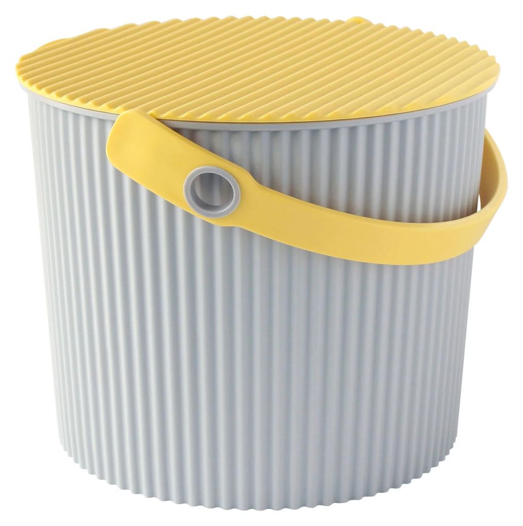 Hachiman Fraichair Bucket S Eimer Grau / Gelb 8L