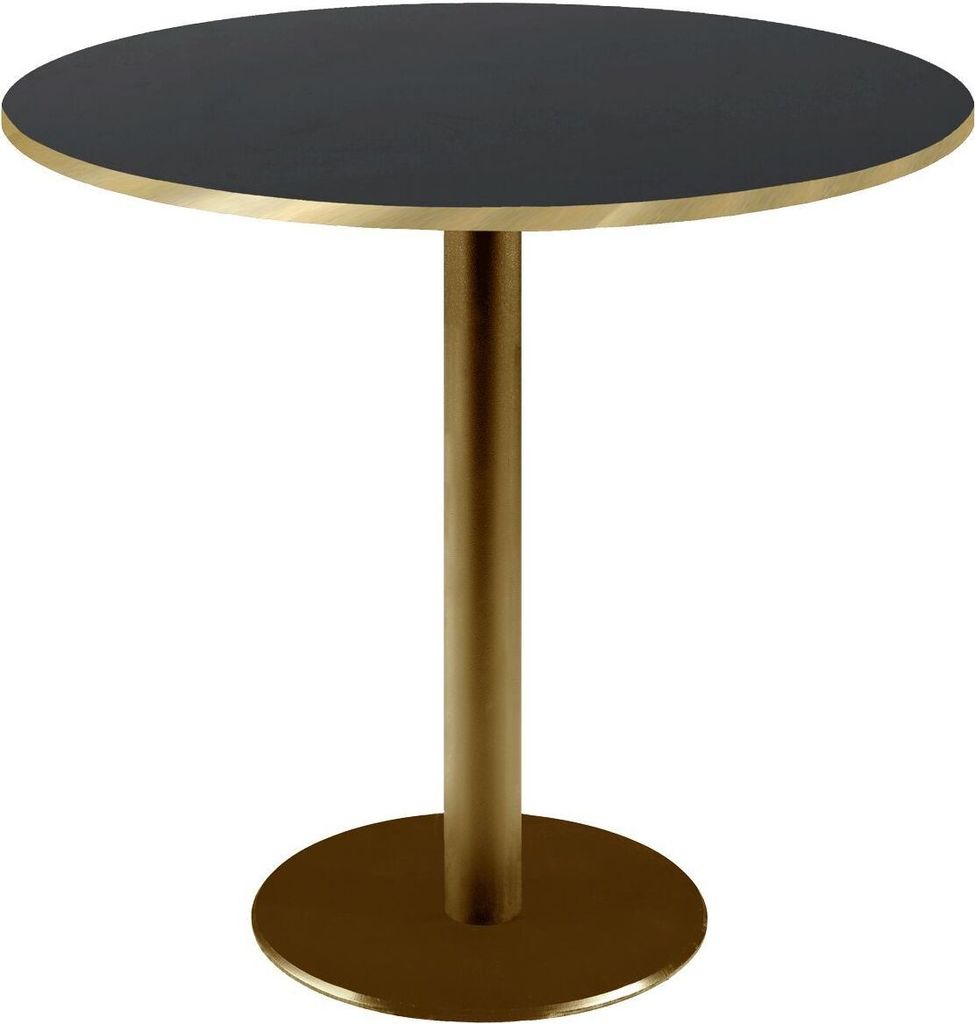 Runder Tisch Ø 70 cm Rom schwarz Bistro