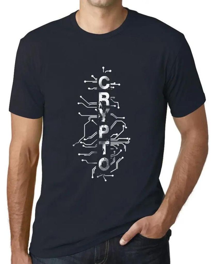 Herren Grafik T-Shirt Digitale Blockchain Krypto-Händler – Digital Blockchain Crypto Traders – Öko-Verantwortlich Vintage Jahrgang Kurzarm Lu...