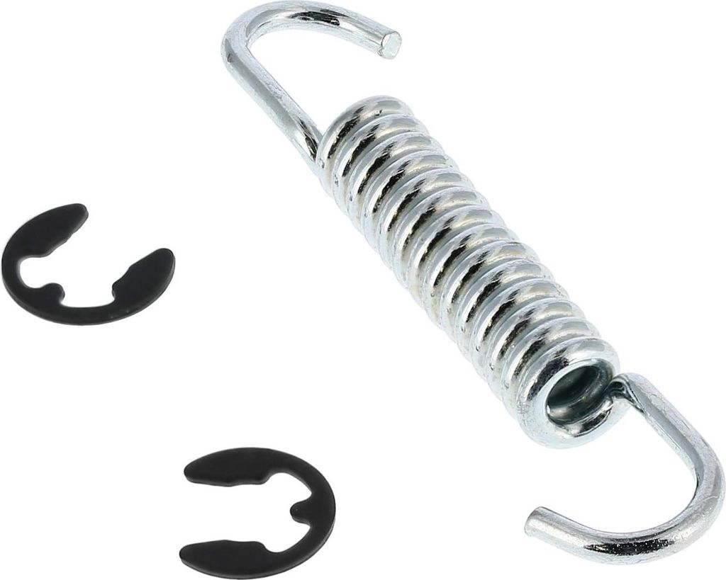 Set: Feder + 2x Sicherungsscheibe, für Bremsbacken - für Simson S51, S50, Schwalbe KR51, SR4, SR50