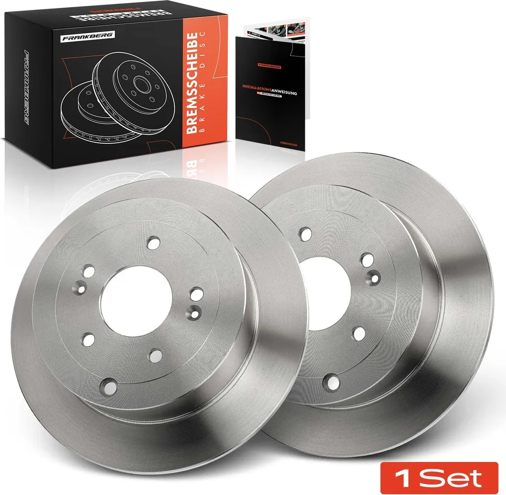 2 Disques de Frein Arrière Frankberg pour Hyundai Santa Fé II 2005-2012