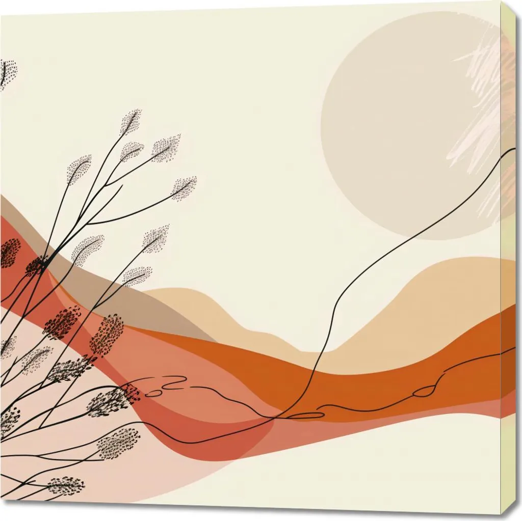 Quadro 90x90 cm Il calore dei tramonti