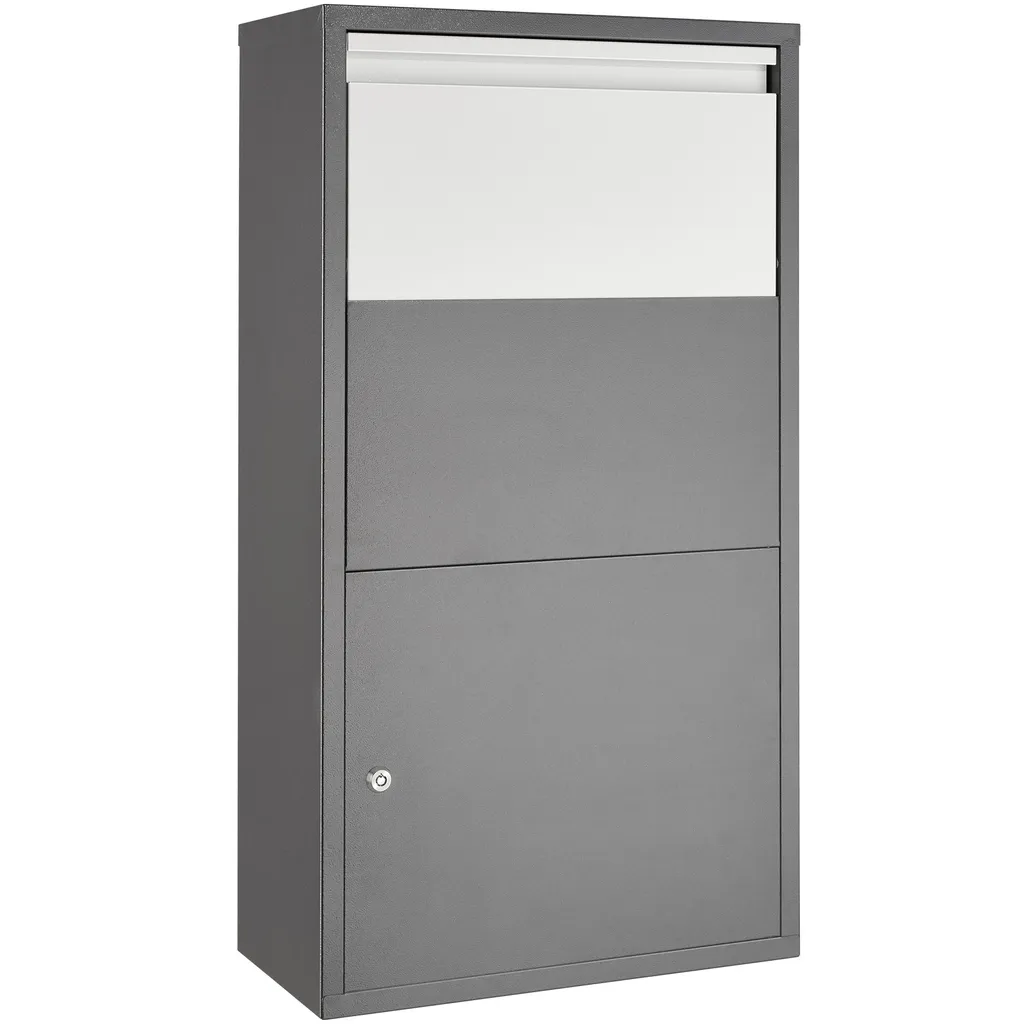 Boîte à colis Fortress avec clapet de sécurité 44x22x82 cm gris anthracite