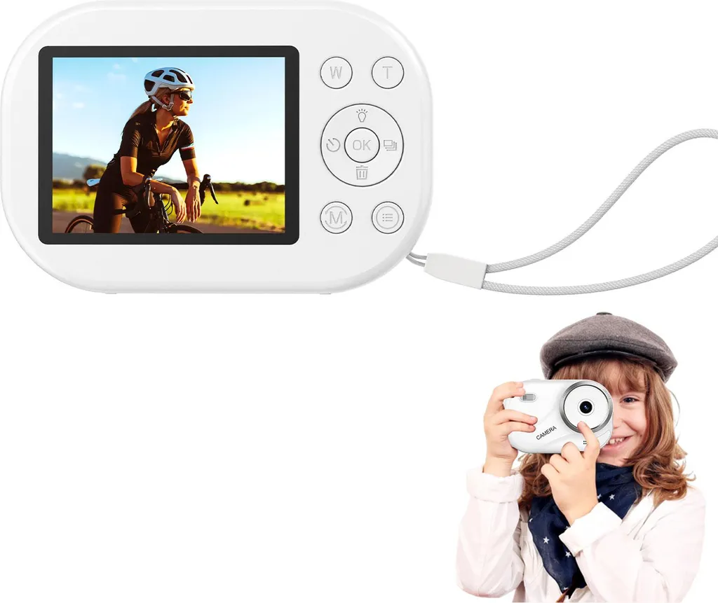 Appareil photo voyage 4K léger pour vacances et photos de famille 48 MP 32Go
