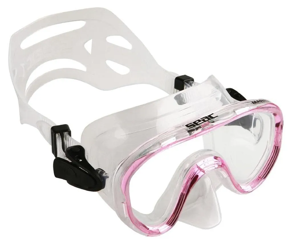 Masque de plongée Seacsub Marina Siltra rose - Junior taille unique