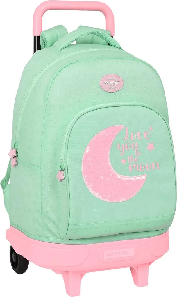 Sac trolley BlackFit8 vert pour le primaire : grand rangement scolaire