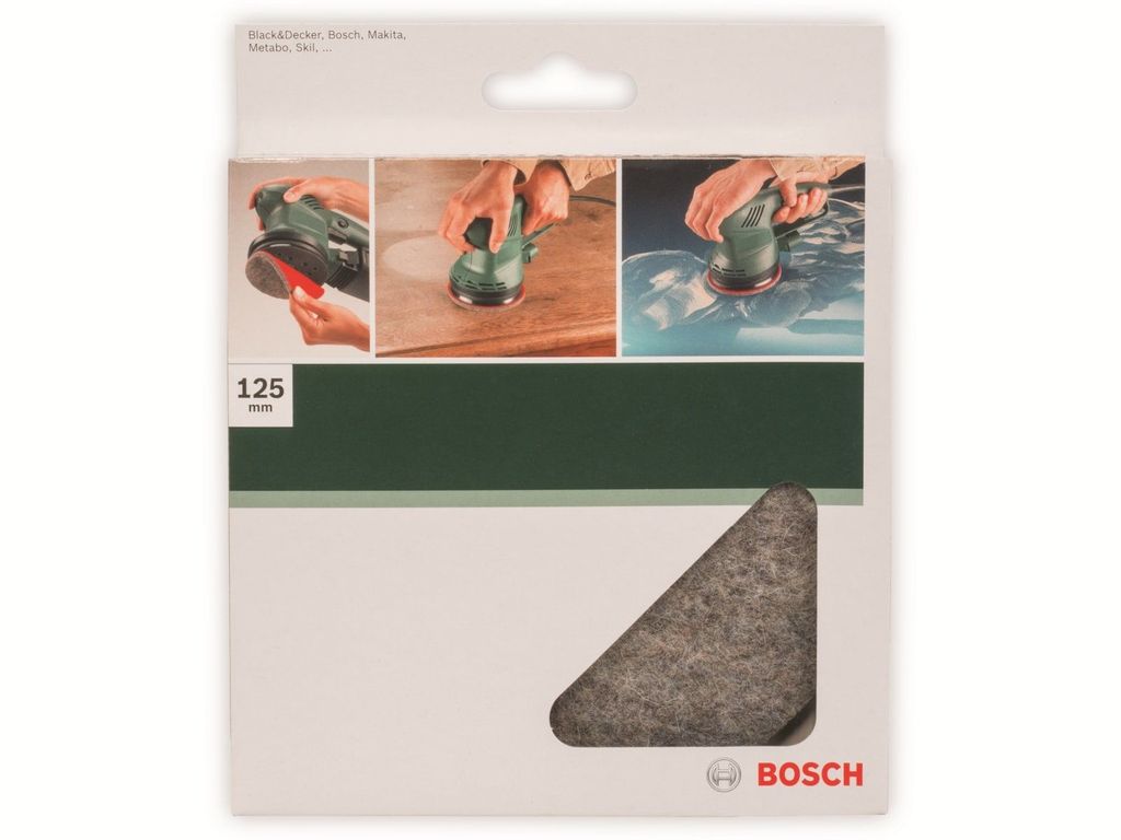 Bosch Accessories 2609256054 Polierfilz für Exzenterschleifer, 125 mm 1