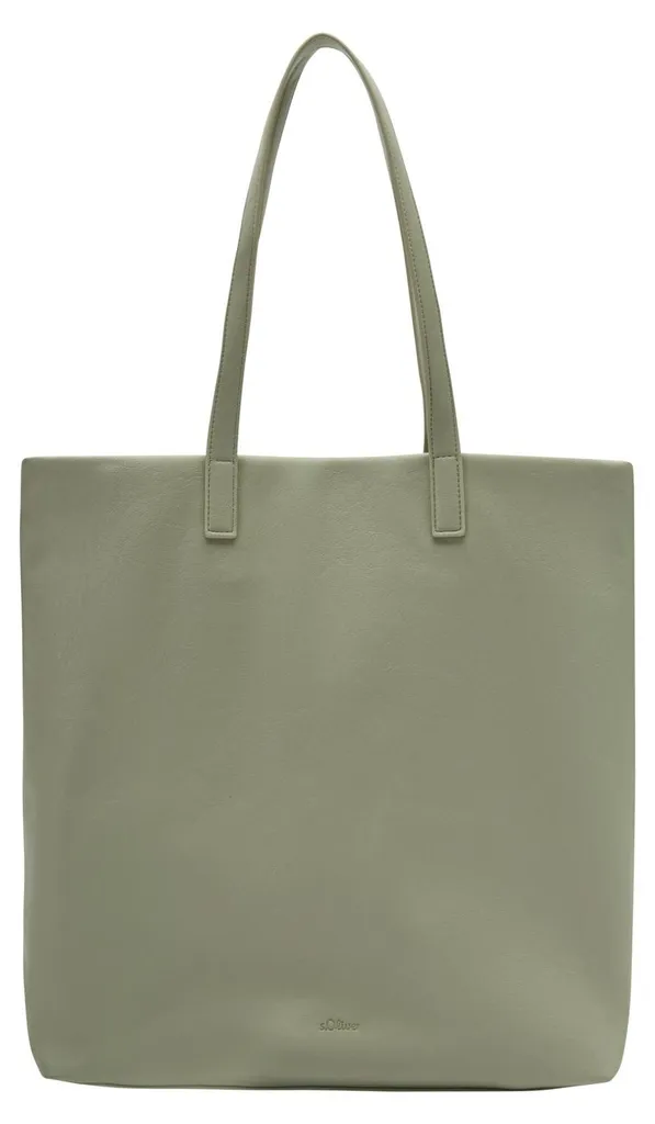 Sac à épaule s.Oliver coloris gris-vert avec grand volume de rangement