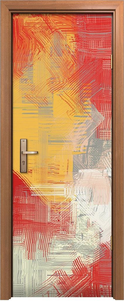 Türposter 70x200 cm Türaufkleber Türtapete Türfolie Klebefolie Ausdrucksstarke handgemachte Malerei
