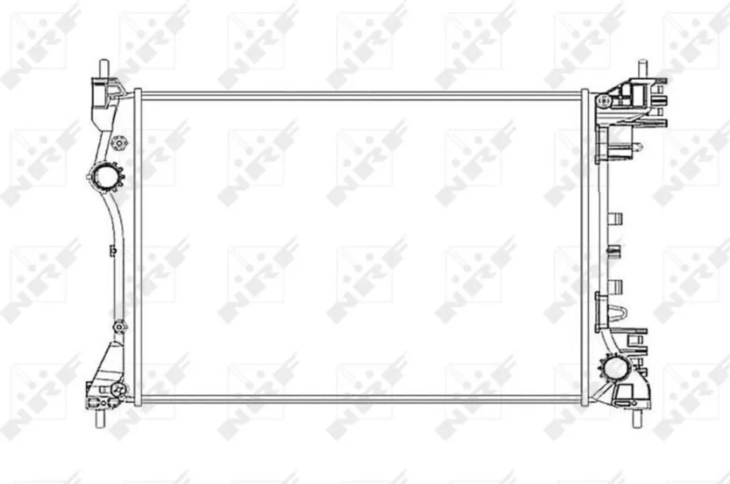 Radiateur de refroidissement moteur pour Fiat Doblo et Opel Combo X12