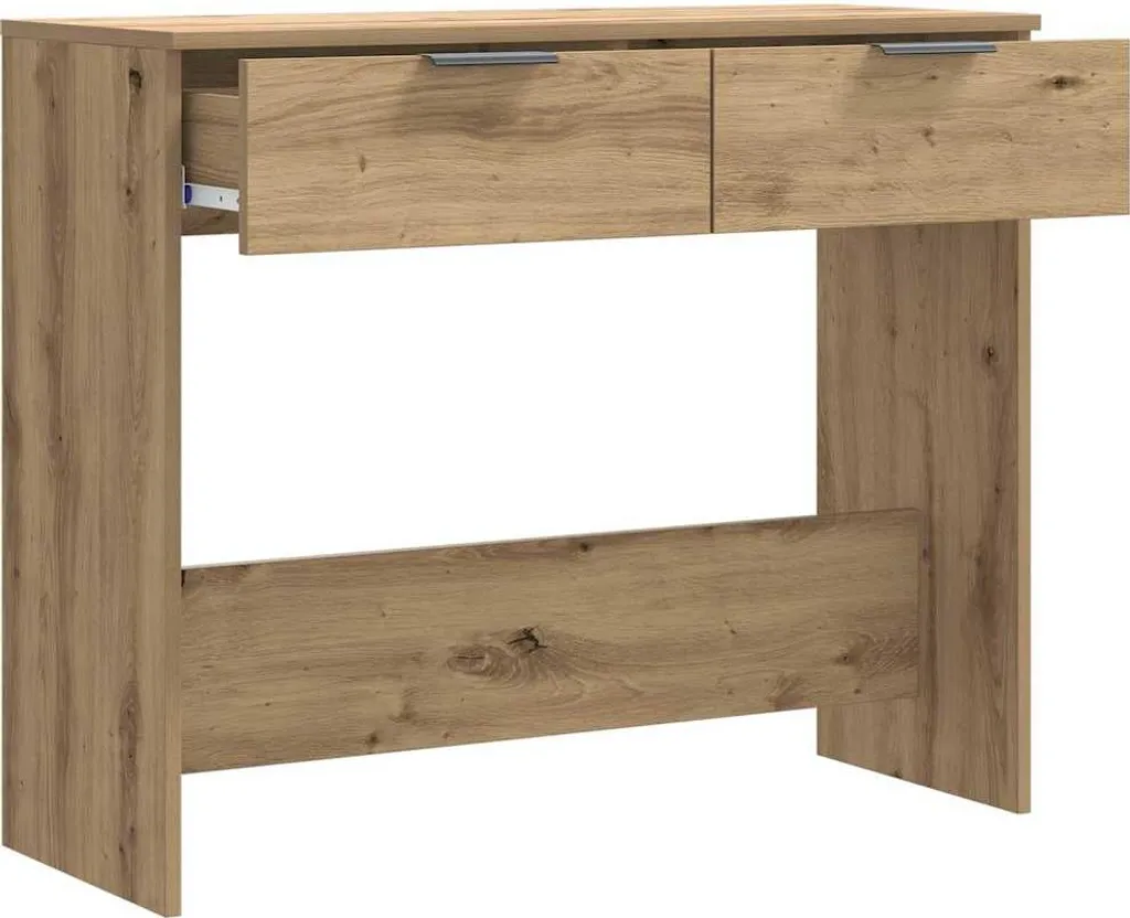 Table Console Compacte Chêne Artisan avec Structure Renforcée 90x36 cm - 4