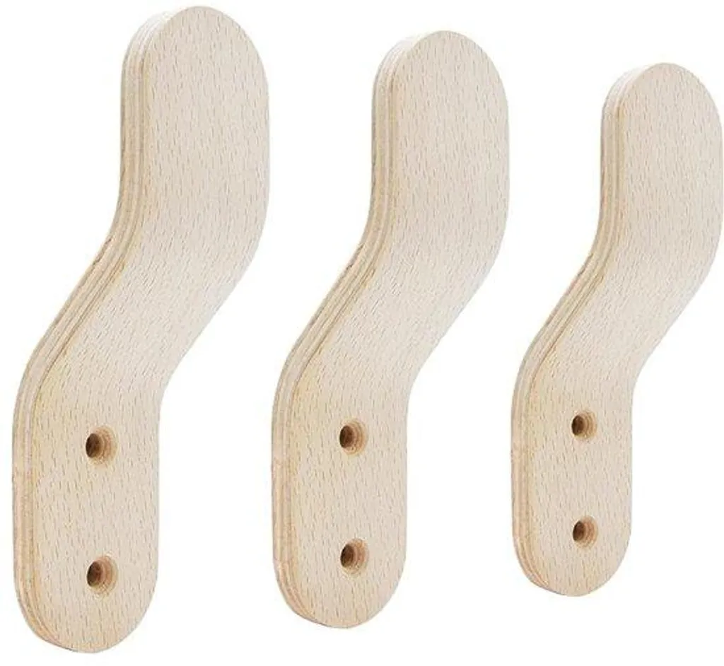 Porte-manteau en bois écologique pour entrée - Support manteaux robuste