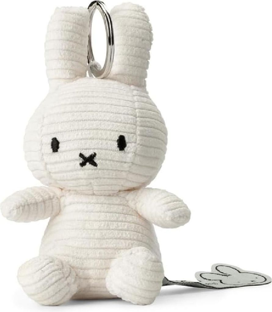 A plush Miffy keychain is shown against a white background.