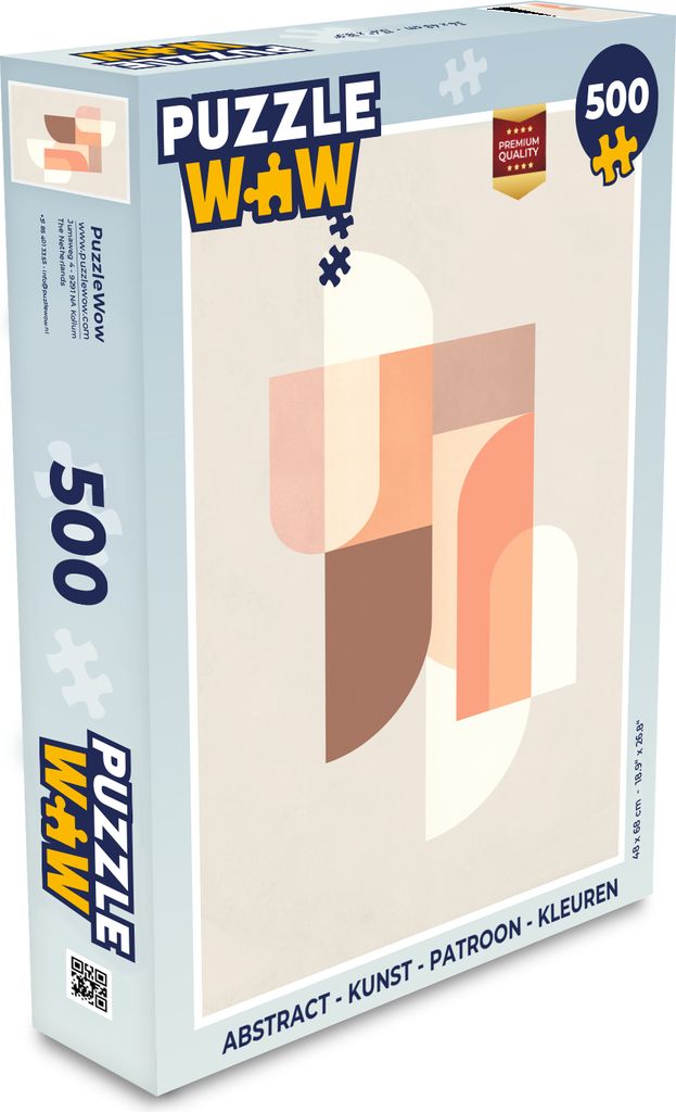 MuchoWow Puzzle 500 Teile Abstrakt - Kunst - Muster - Farben - Denken - Spiel - Toy