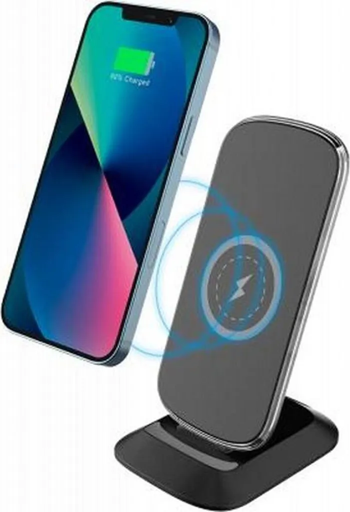 BigBen Connected Caricatore Induzione 15W Stand + Alimentatore 20W Nero