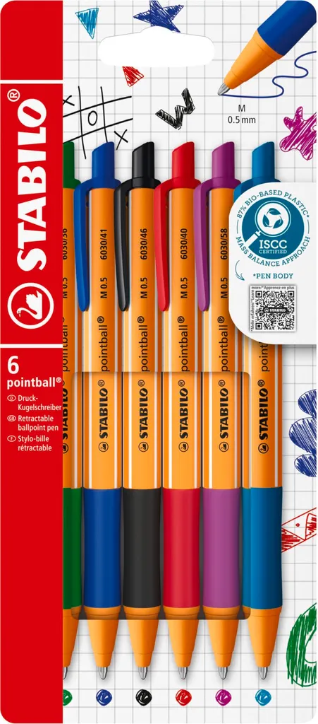 Niceday Set 6 Pennarelli Per Flipchart - Punta Bullet - Colori: Nero, Blu, Rosso, Verde, Arancione, Viola - 3