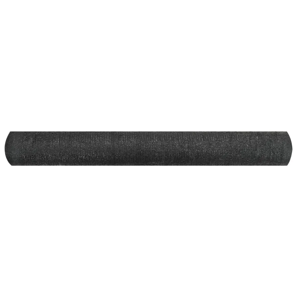 Toile de clôture robuste 195 g/m² en PEHD noir mesurant 1,8x10 m